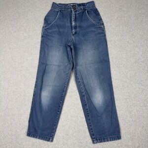 Vintage Calvin Klein Jeans Womens 4 High Waist Blue Denim Made in USA Union Made